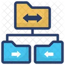 Data Structure Remote Files Folder Network Icon