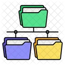 Folder Network Folder Connection Folder Sharing Icon