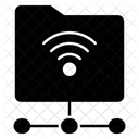 Folder Network File Network Document Network Icône