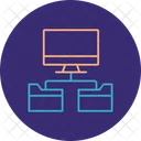 Folder Network Structure  Icon