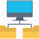 Folder Network Structure Folders Network Icône