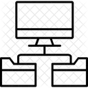 Folder Network Structure Folders Network Icône