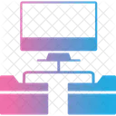Folder Network Structure Folders Network Icône
