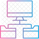 Folder Network Structure Folders Network Icône