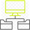 Folder Network Structure Folders Network Icône