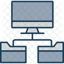 Folder Network Structure Folders Network Icône