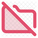 Folder Off Mute Toggle Icon