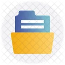 Archive Folder Open Storage Icon