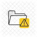 Folder Open Danger  Icon