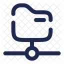 Folder Path Connect Icon