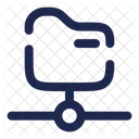 Folder Path Connect Connection Storage Icon
