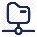 Folder Path Connect Connection Storage Icon