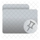 Folder Pin  Icon