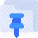 Folder Pin Icon