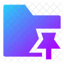 Folder Pin Icon