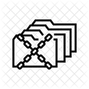 Folders Protection Chain Icône