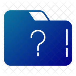 Folder Question Mark  Icon