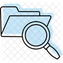 Folder Search Magnifier Icon