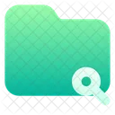 Folder Search Ou Lc Glass Magnifier Icon