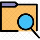 Folder Search Data Search Document Management Icon