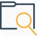 Folder Search Data Search Document Management Icon