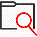Folder Search Data Search Document Management Icon