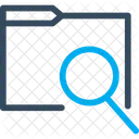 Folder Search Data Search Document Management Icon