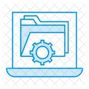 Laptop Folder Setting Icon