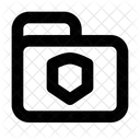 Folder Shield  Symbol