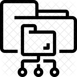 Folder structure Icon - Download in Line Style