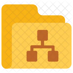 Folder structure Icon - Download in Flat Style