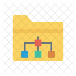 Folder structure Icon - Download in Flat Style