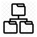 Folder Structure File Organization Data Storage Icon