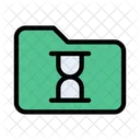 Folder Directory Hourglass Icon