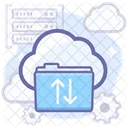 Folder Transfer Upload Cloud Icon
