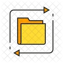 Folder File Transfer Shift Icon