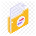 Folder Transfer Data Transfer Data Sharing Icon
