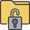 Folder Unlock  Icon