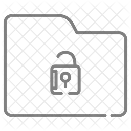 Folder Unlock  Icon