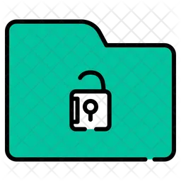 Folder Unlock  Icon
