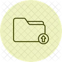 Folder Upload Cloud Storage File Sharing Icon