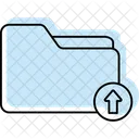 Folder Upload Cloud Storage File Sharing Icon
