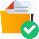 Folder Verify Check Folder Approved Folder Icon