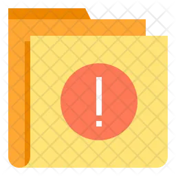 Folder warning  Icon