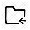 Handdrawn Appicons Files Backward Icon