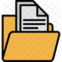 Folder With Files Folder Link Icon