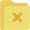 Folder Xmark Remove Delete Icon