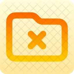 Folder-xmark  Icon