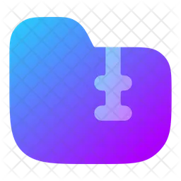 Folder Zip  Icon