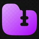 Folder Zip Icon